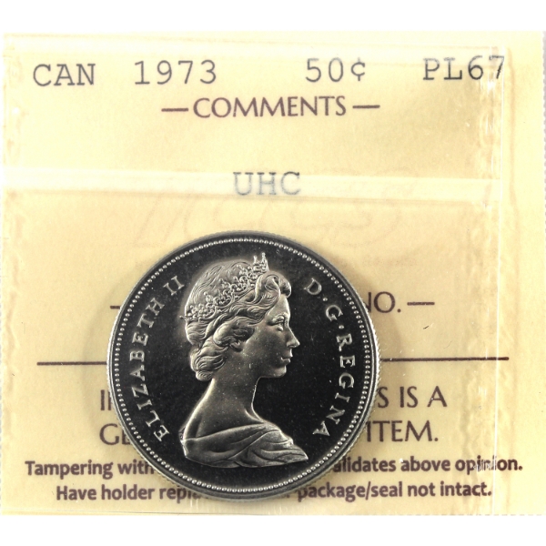50-cent 1973 ICCS PL67 Ultra Heavy Cameo