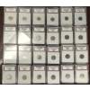 Image 2 : 5-cent & 10-cent 1911-1936 Bulk Collection of King George V Coins in Lighthouse Case. 24pcs. 
