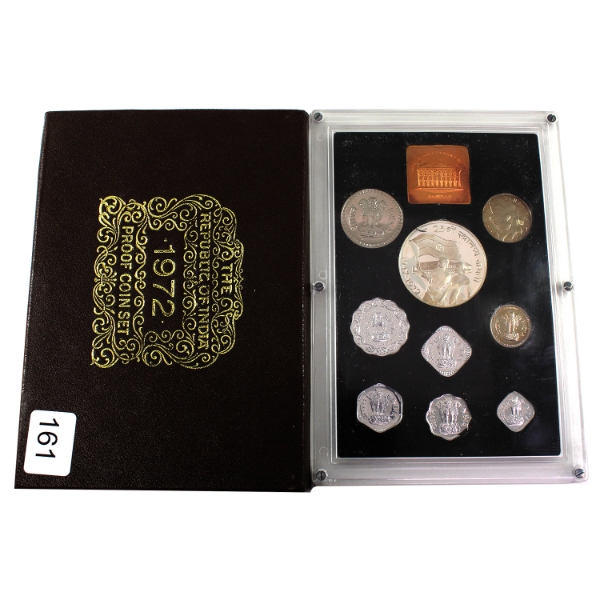 India 1972 10-Coin Proof Set