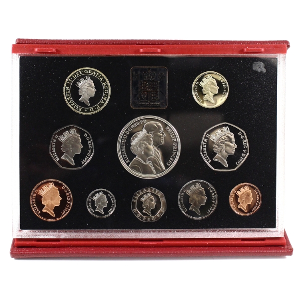 Great Britain 1997 10-coin Deluxe Proof Set with Certificate