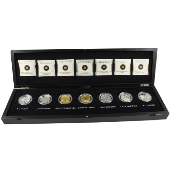 2012-2013 $20 Group Of Seven Fine Silver 7-coin set in Deluxe Case (Tax Exempt)