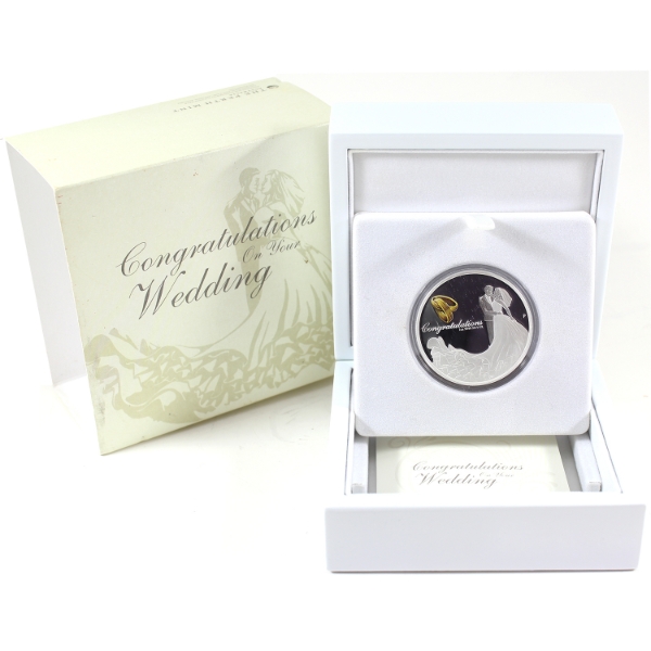 Australia Silver 2025 $1 Congratulations On Your Wedding 1oz .9999 Fine Silver Coin (Tax Exempt)