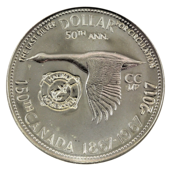 Canada Silver $1 1967 CTSP Canada 150, Halifax, Nova Scotia. Limited Mintage of 200