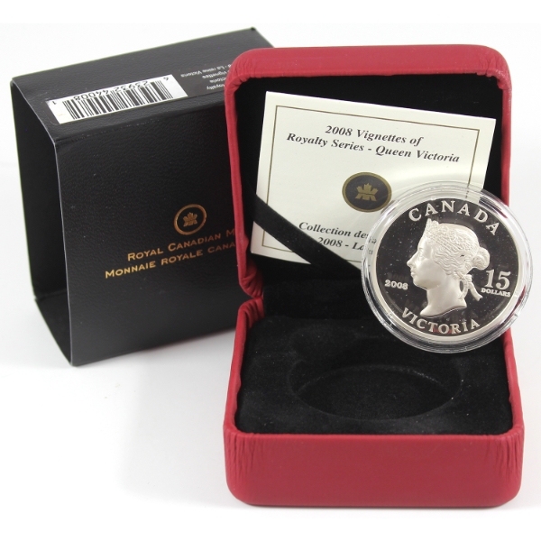2008 $15 Vignettes of Royalty - Queen Victoria Sterling Silver Coin
