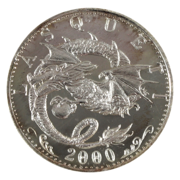 1/2oz Lasqueti Mint 2000 Dragon .999 Fine Silver Round (Tax Exempt)