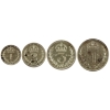 Image 1 : Great Britain Maundy Set 1954 Elizabeth II 4pc Sterling Silver