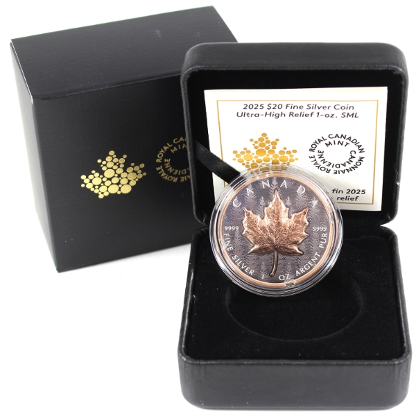 2025 $20 Ultra-High Relief 1oz SML w/ Selective Rose Gold Plating (Tax Exempt)