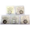 Image 2 : 25-cent 1960-1967 ICCS MS63 to PL65. 5pcs. 