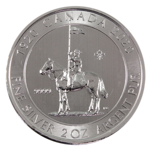 2oz 2020 $10 RCMP .9999 Fine Silver Round (Tax Exempt)