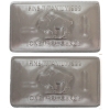 Image 2 : Pair of 1oz USA Buffalo Design .999 Fine Titanium Bars. 2pcs (Tax Exempt)
