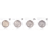Image 1 : 50-cent 1942, 1943, 1944 & 1945 in 4-Pocket Sheet UNC. 4pcs