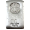 Image 1 : 10oz Beaver Bullion Long Cross .999 Fine Silver Bar (Tax Exempt)