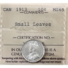 Image 1 : 10-cent 1913 Small Leaves ICCS MS65