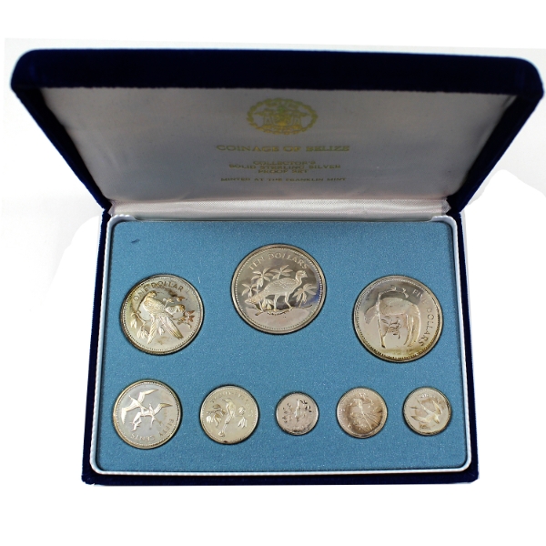 Belize 1975 Coinage of Belize Sterling Silver Collector's Proof Set