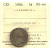 Image 1 : 5-cent 1984 ICCS MS66