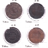 Image 1 : Lot of 4x Different Great Britain 1811 & 1812 Condor Tokens. 4pcs