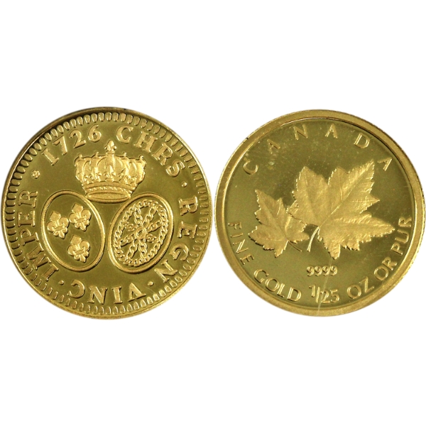 2.75g Lot Total! Canada 2007-2009 $1 .9999 Gold Coins. 2pcs. (Tax Exempt)