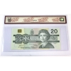 Image 2 : BC-58a 1991 $20 BCS GEM UNC65 Original Thiessen-Crow EIJ without Serifs Changeover SN: EIJ3943588