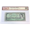 Image 1 : ERROR BC-29b-E25a-i 1954 $1 Devil's Face Cut Off Size Error BCS VF25 Beattie-Coyne SN: L/A2123406