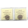 Image 2 : 5-cent 1998 & 2000 ICCS MS66. 2pcs.