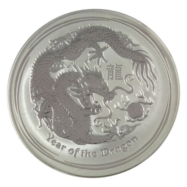 10oz Australia 2012 $10 Year of the Dragon .999 Fine Silver (Tax Exempt)