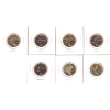 Image 2 : 25-cent 2005 Coloured NHL Set & 2019 25-cent Coin all w/ Gold Plating. 7pcs
