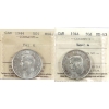 Image 1 : 50-cent 1944 Near 4 & Far 4 ICCS MS63. 2pcs