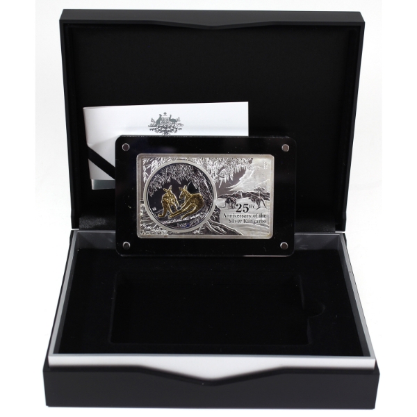 Australia Silver 2018 $1 25th Anniversary of the Silver Kangaroo 3oz .999 Fine Silver Coin & Bar Set