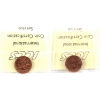 Image 2 : 1-cent 1985 Blunt 5 & 1989 ICCS MS66 Red. 2pcs