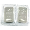 Image 1 : 2x 1oz Johnson Matthey c.1982 TD Bank .999 Silver Bars. 2pcs. *Consecutive, Sealed Together!* 