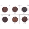 Image 1 : USA 1847, 1850, 1851, 1852, 1853 & 1854 One Cent G-VG to VF. 6pcs