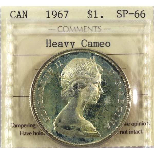 Silver $1 1967 ICCS SP66 Heavy Cameo