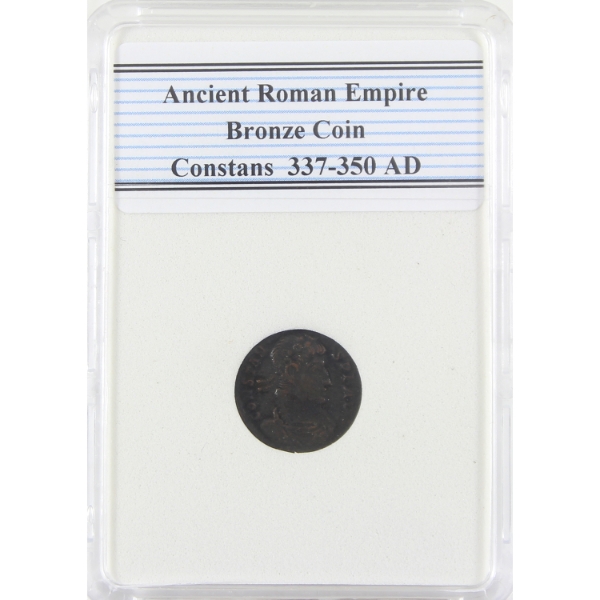 Ancient Roman Empire 337-350 AD Constans Bronze Coin