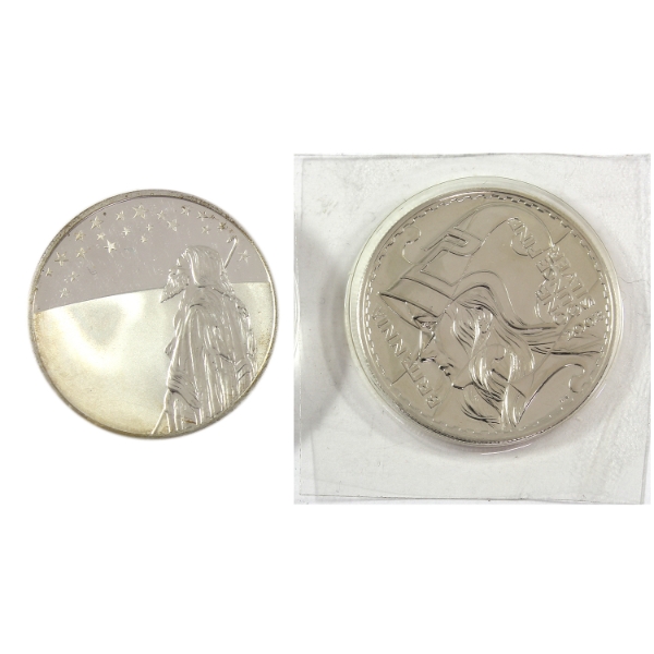 2x 1oz World .999 Fine Silver Rounds. 2pcs. (Tax Exempt)