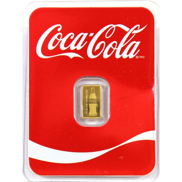 0.5g Coca-Cola Company 'I'd Like To Buy The World A Coke' .9999 Fine Gold Bar (Tax Exempt)