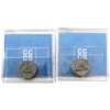 Image 2 : 5-cent 1992 MS62 Mirror Finish & MS64 Satin Finish CCCS. 2pcs.