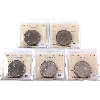 Nickel $1 1981, 1982 Const., 1982 Voy., 1983 & 1986 ICCS MS65. 5pcs.