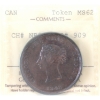Image 1 : Breton 909, CH-NB2A 1843 New Brunswick One Penny Token ICCS MS62
