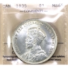 Image 1 : Silver $1 1935 ICCS MS65