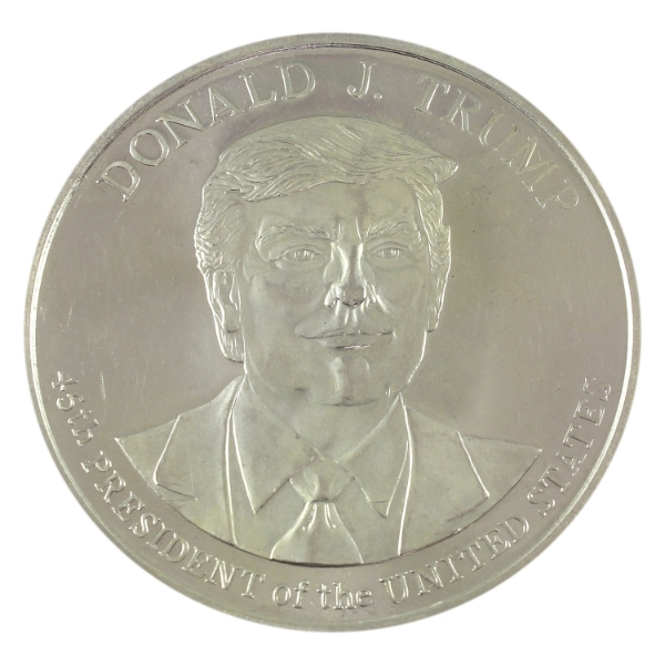 5oz Golden State Mint Donald Trump .999 Fine Silver Round (Tax Exempt)