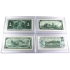 Image 2 : 1937, 1954, 1967 & 1973 $1 Banknotes in Hard Plastic Cases. 4pcs