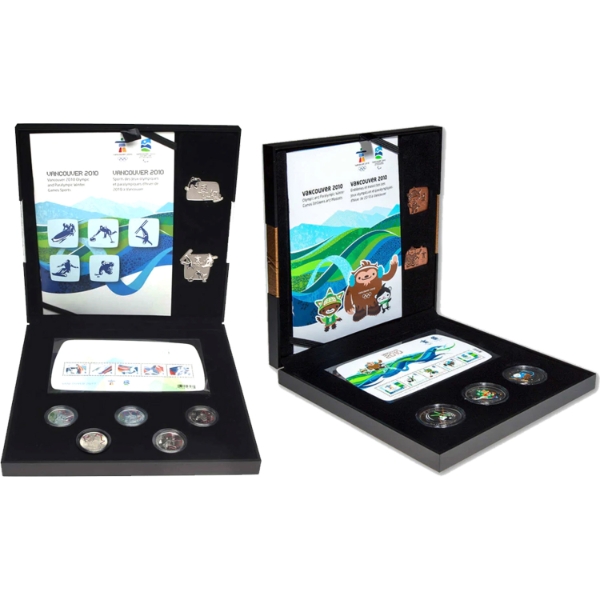 2011 Vancouver Olympics Silver & Bronze Collector's Sets issued by the RCM