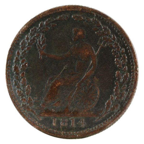 WE-8A4 1814 Wellington Half Penny Token
