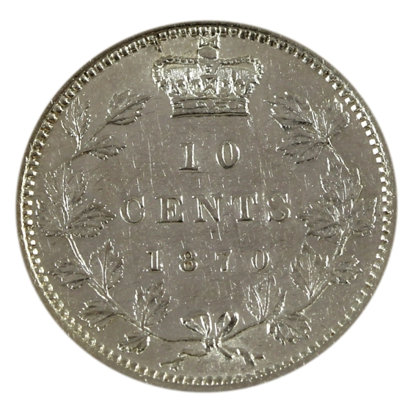 10-cent 1870 Narrow 0 AU