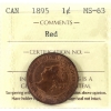 Image 1 : 1-cent 1895 ICCS MS63 Red