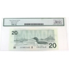 Image 2 : BC-58a-ii 1991 $20 Legacy GEM UNC66 PPQ Thiessen-Crow, w/o Serifs in SN Prefix SN: AIH8131662