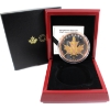 Image 1 : 2021 $50 Maple Leaves in Motion 5oz .9999 Fine Silver Coin w/ Yellow & Rose Gold Plating 