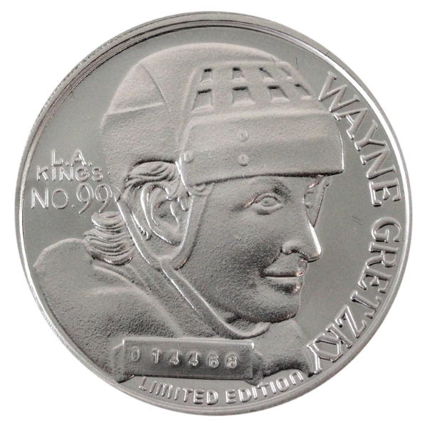 All Time NHL Leading Scorers-Wayne Gretzky 1oz .999 Silver Medal (Tax Exempt)