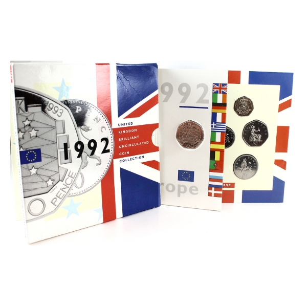 Great Britain 1992 United Kingdom Brilliant Uncirculated Coin Collection