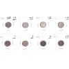 Image 1 : 5-cent 1910-1917 Collection in 8-Pocket Sheet G-VG to F-VF. 8pcs.